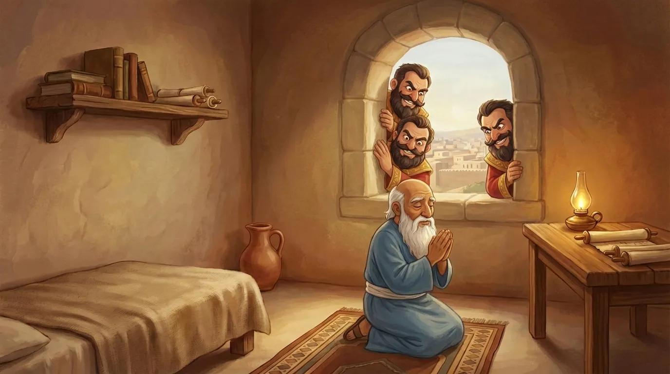 Daniel and the Lions — They See Him Praying