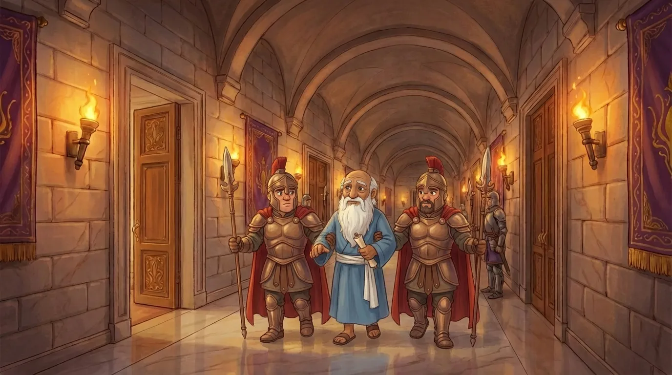 Daniel and the Lions — Daniel Is Arrested