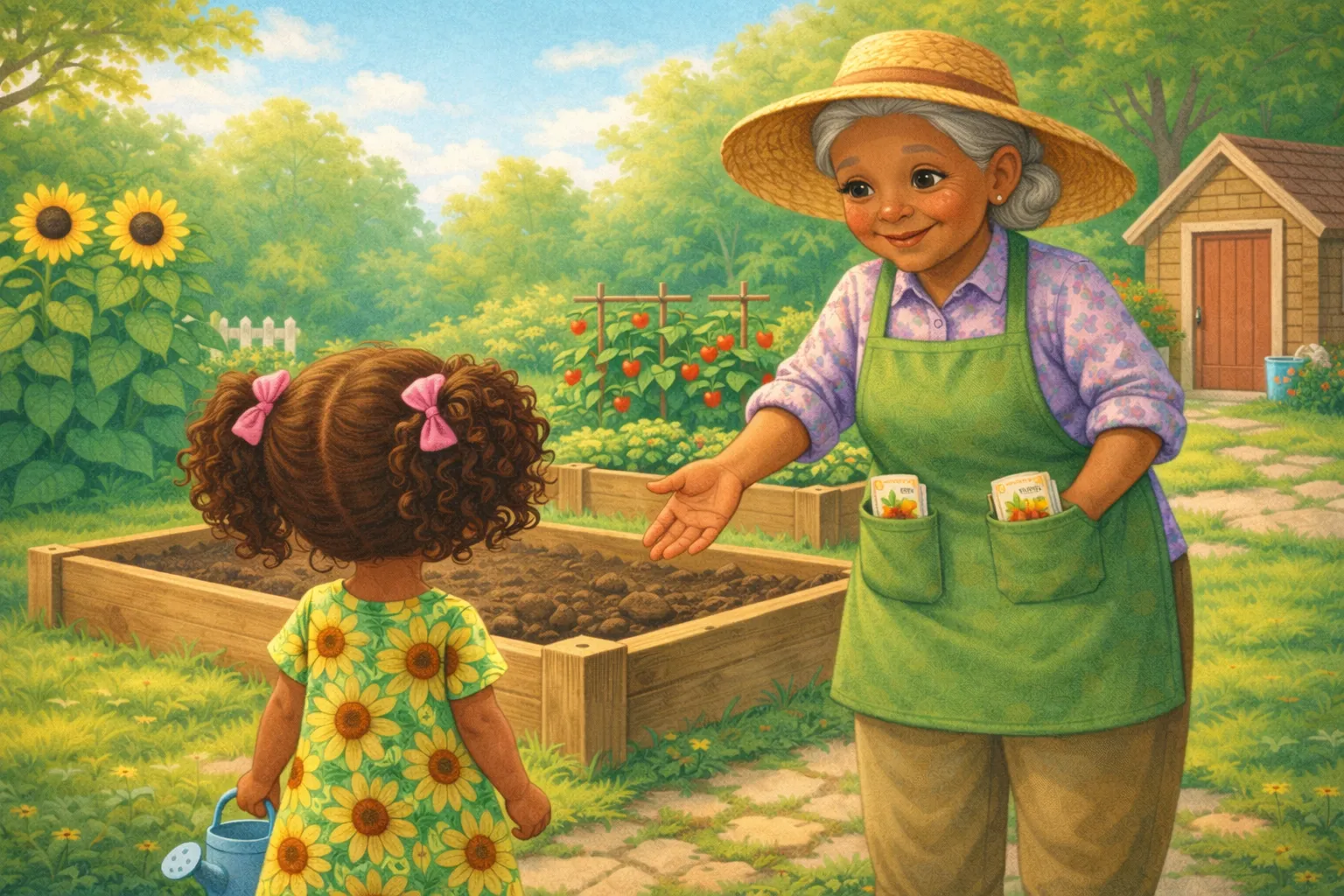 Emma's Sunflower — Grandma Explains