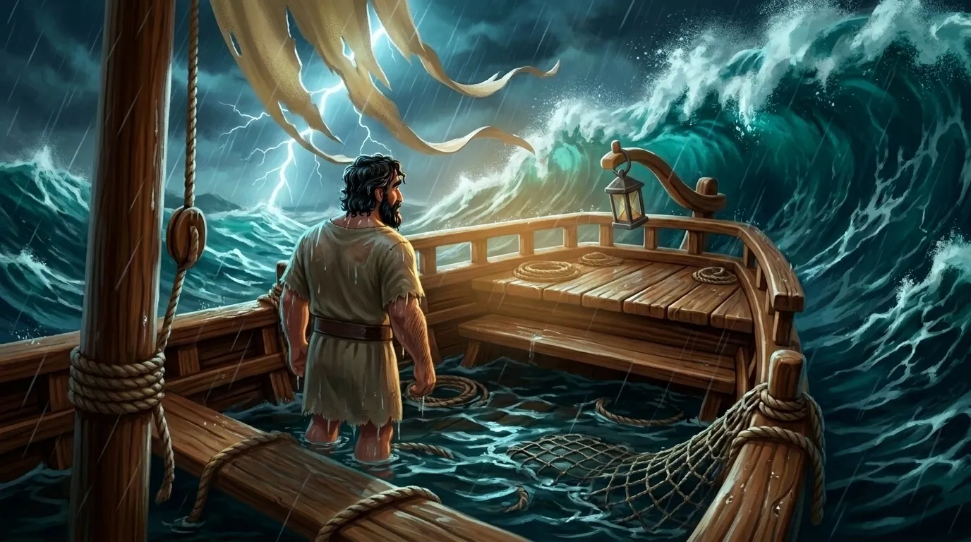 Jesus Calms the Storm — He Turns Around