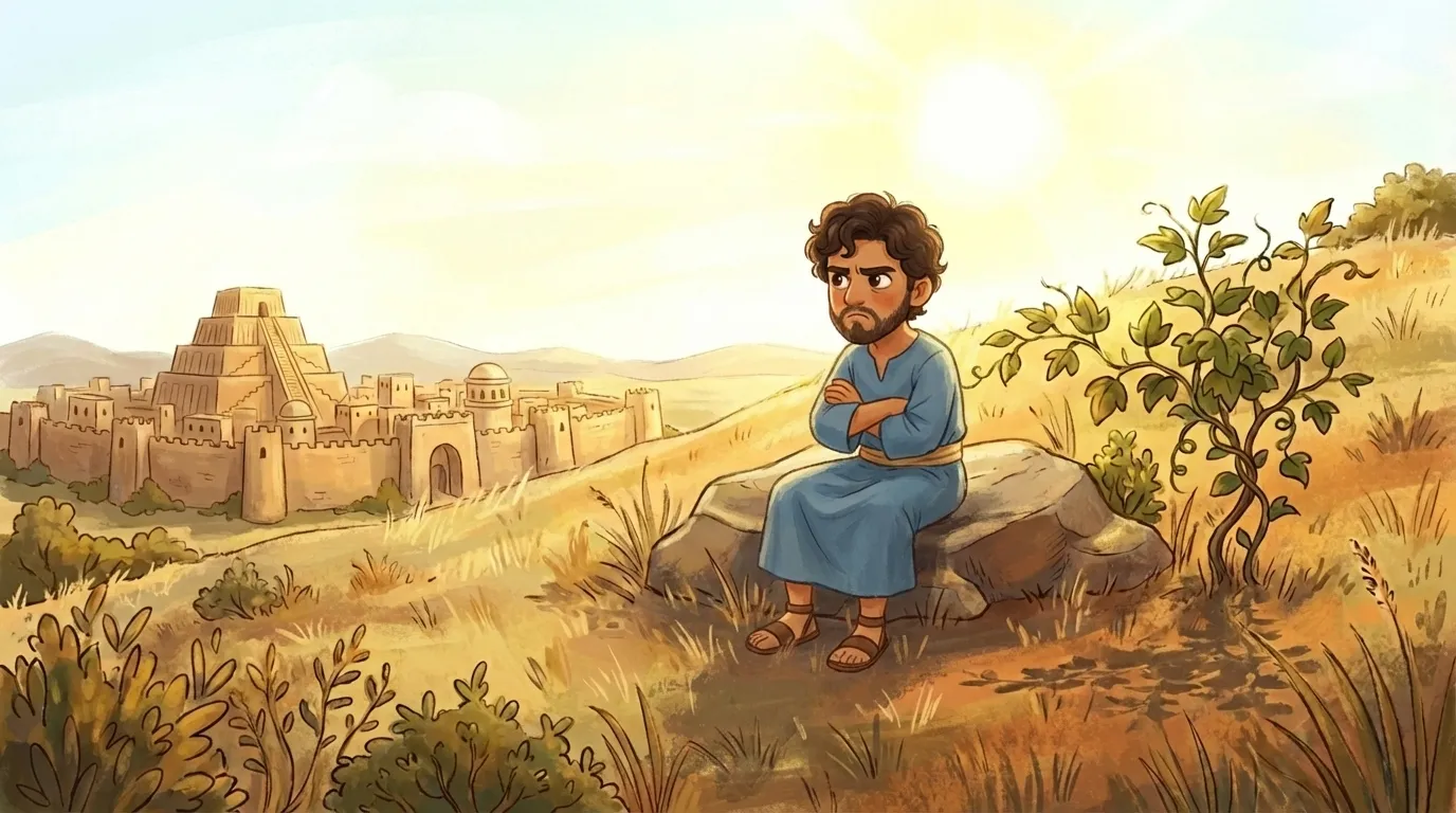 Jonah and the Big Fish — Jonah Is Upset