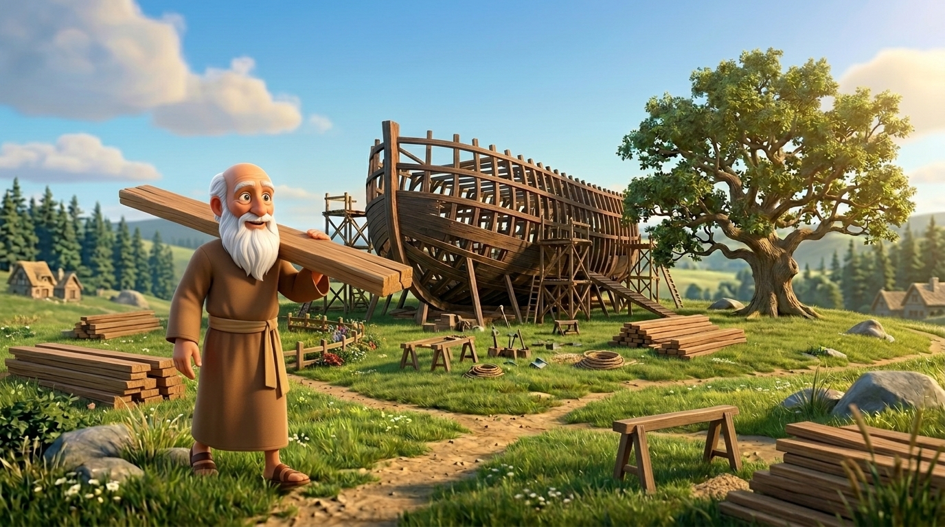 Noah's Ark — Gathering the Wood