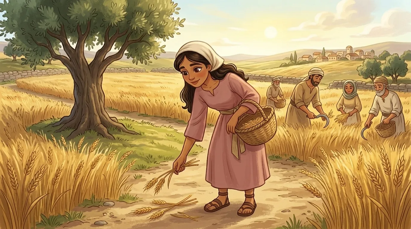 Ruth and Naomi — Picking Up Leftovers