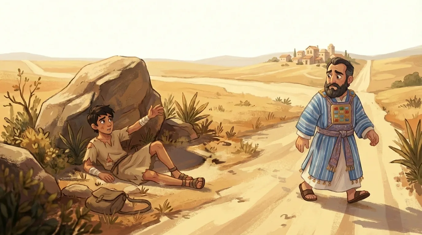 The Good Samaritan — The Levite Looks